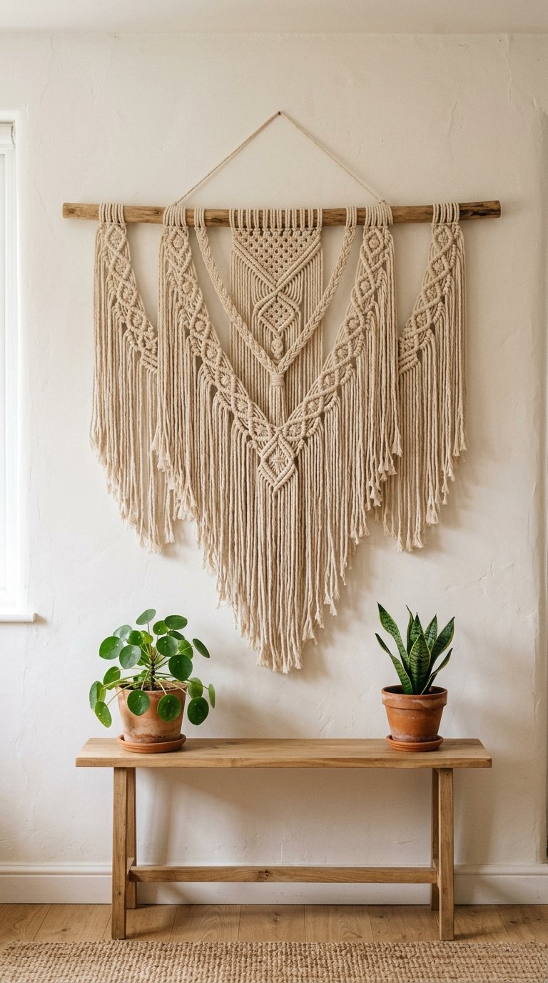 Hang a Macrame Wall Piece