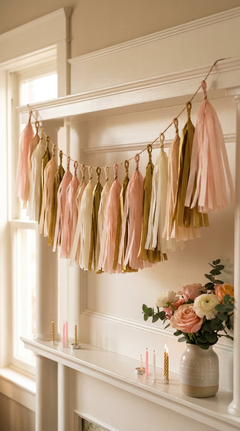 Hang a Paper Tassel Garland
