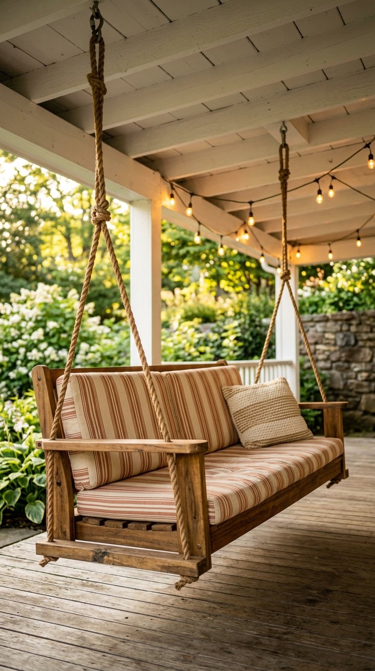Hang a Porch Swing from Your Ceiling Joists
