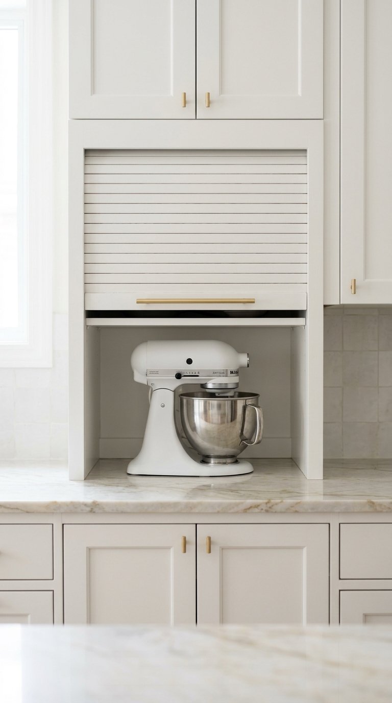 Hidden Storage Panels and Appliance Garages