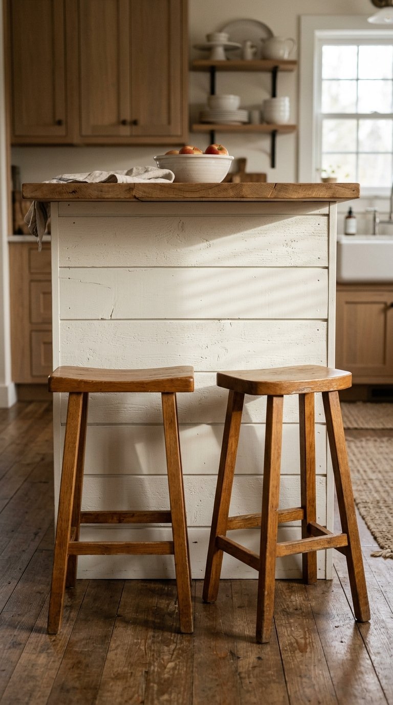 Horizontal Shiplap Back Panel in White or Off-White