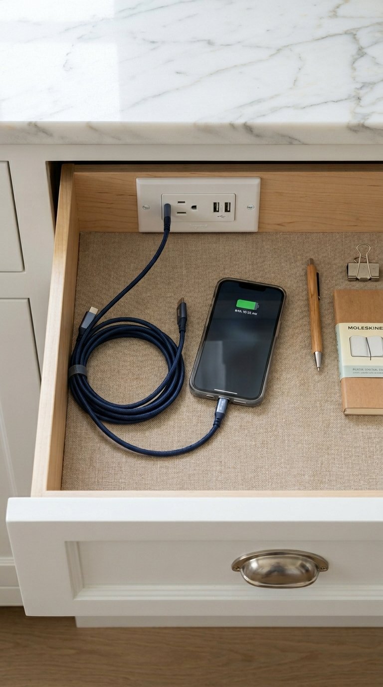 In-Drawer Electrical Outlets