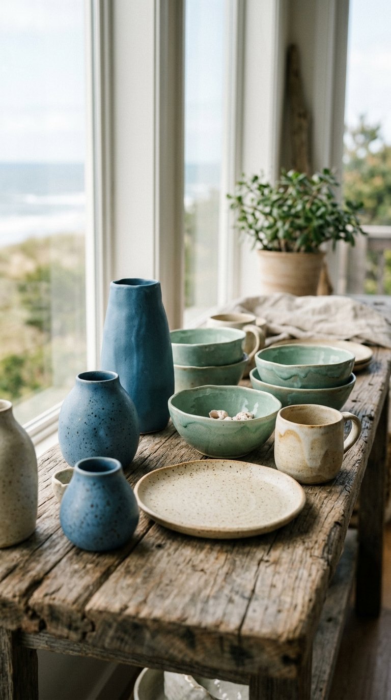 Incorporate Ceramic and Stoneware in Coastal Glaze Colors