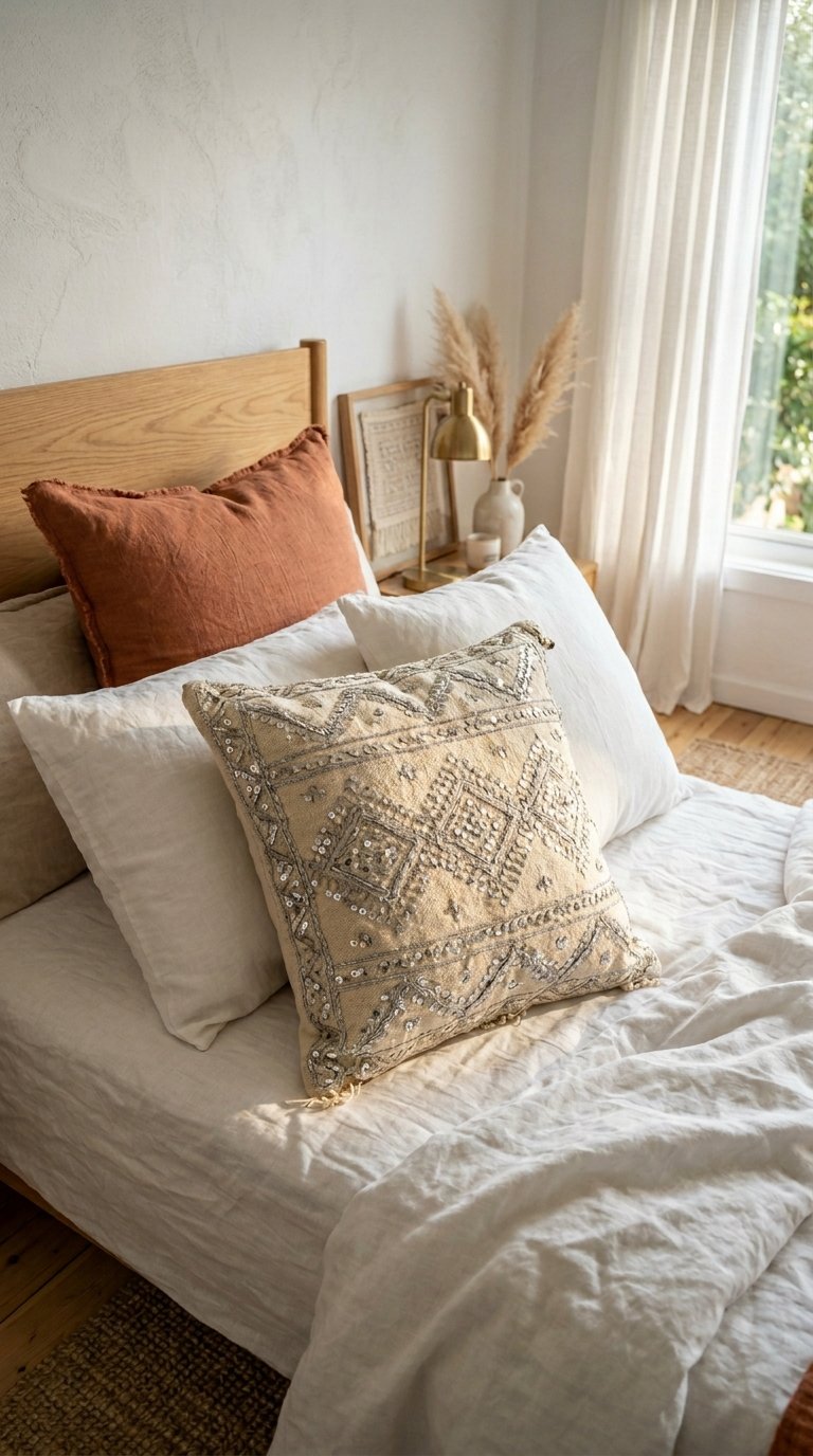 Incorporate Global Textile Throw Pillows