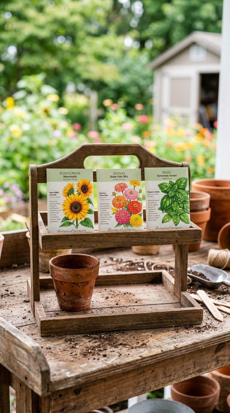 Incorporate Seed Packets as Decor
