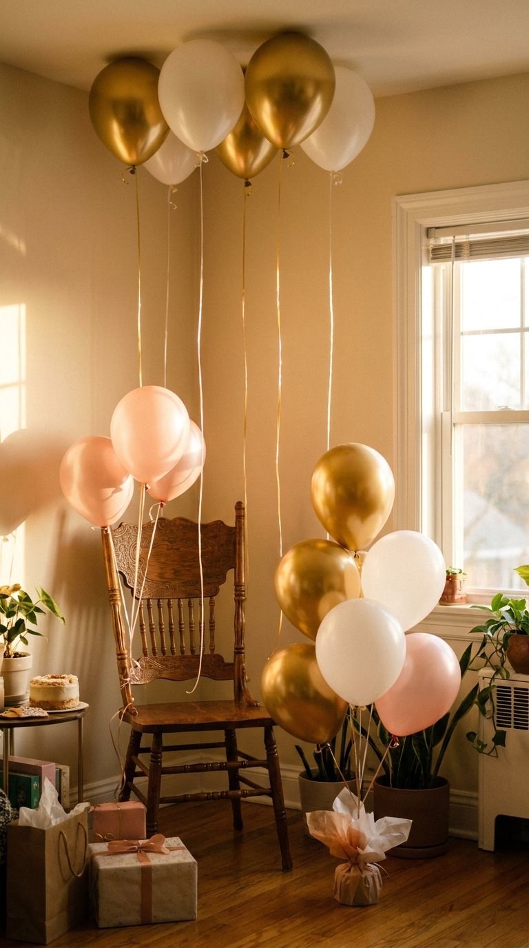 Inflate and Cluster Balloons at Different Heights
