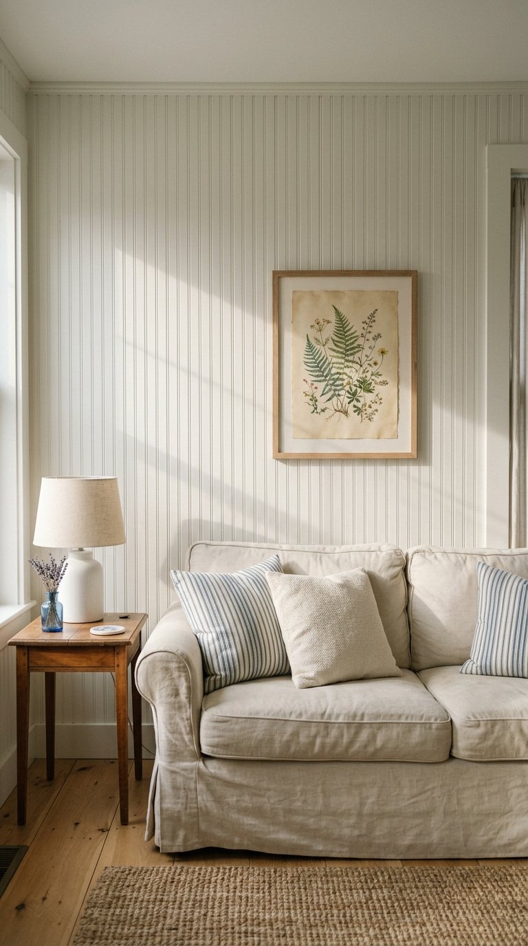 Install Beadboard or Shiplap on One Wall