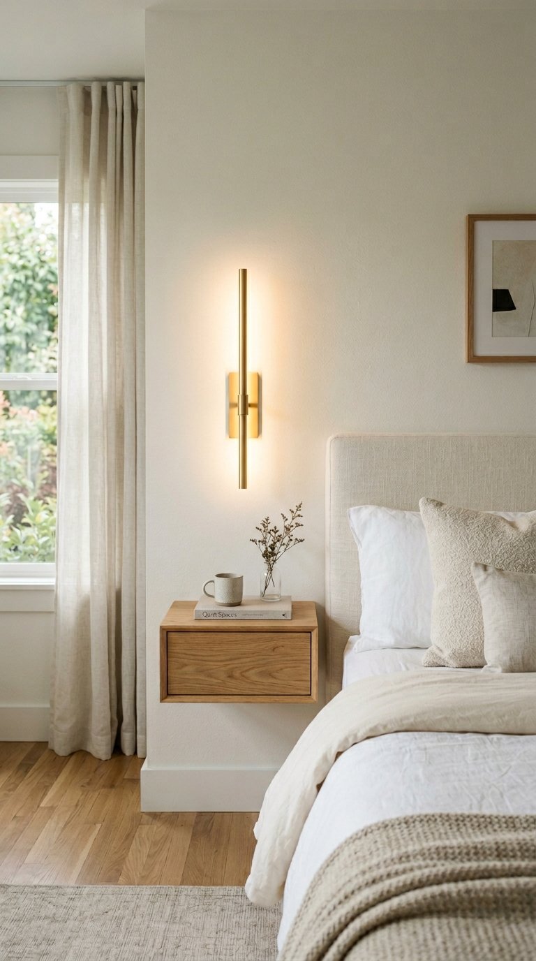 Install Sconces Instead of Table Lamps