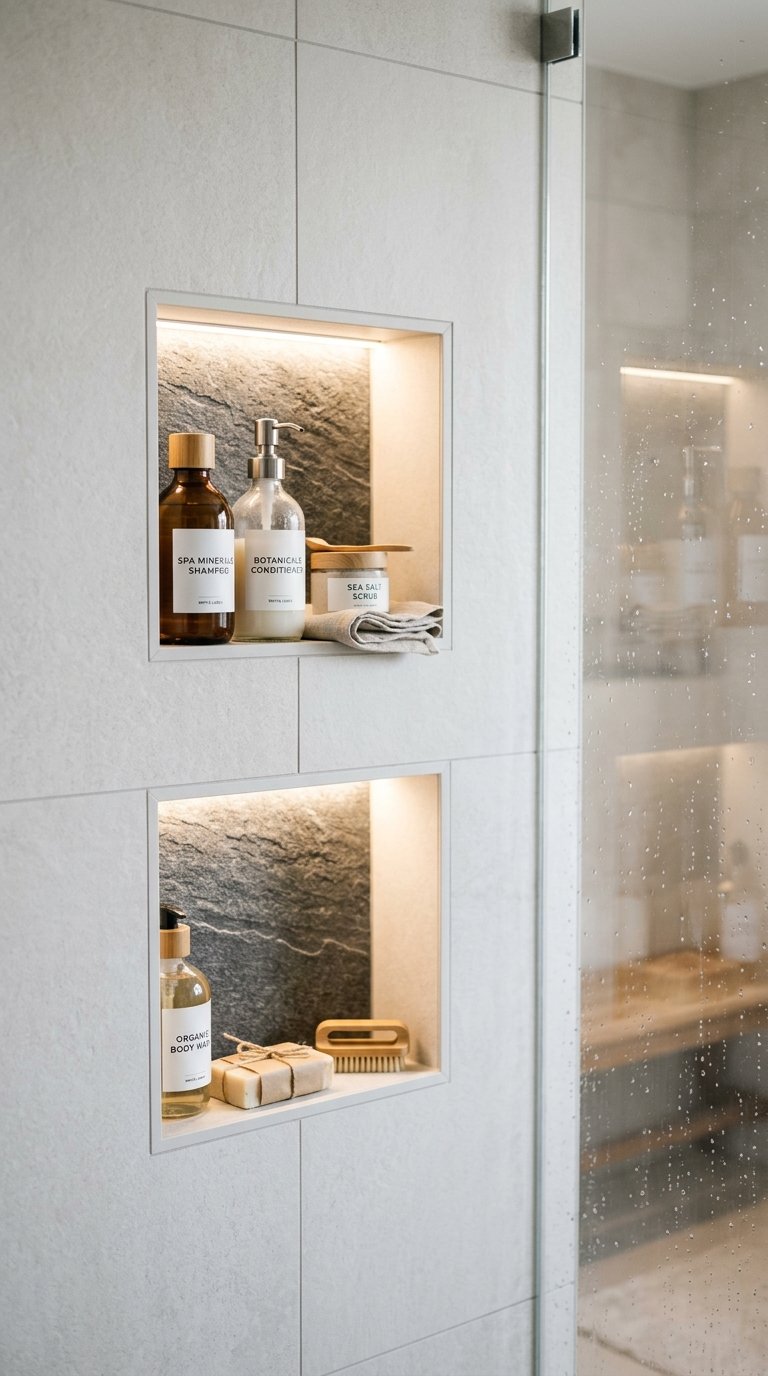 Install Wall Niches in the Shower
