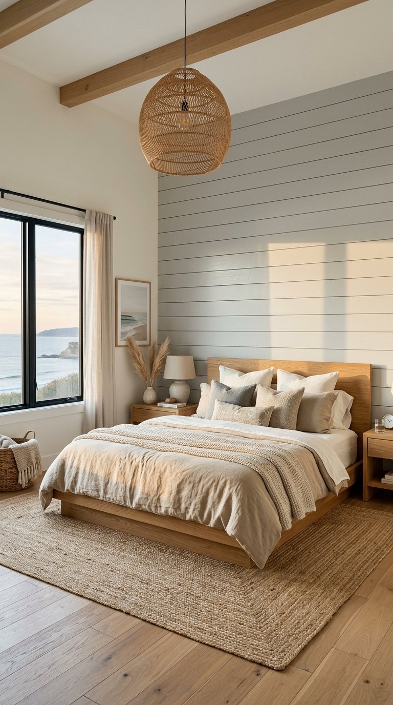 Install White or Pale Gray Shiplap on the Feature Wall