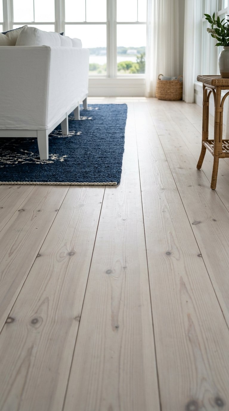 Install Whitewashed Wood Flooring