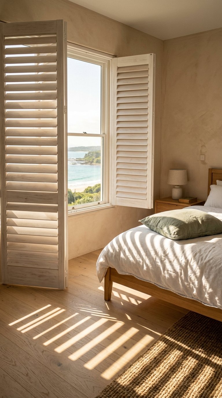 Install Wooden Shutter Panels for a Plantation-Style Look