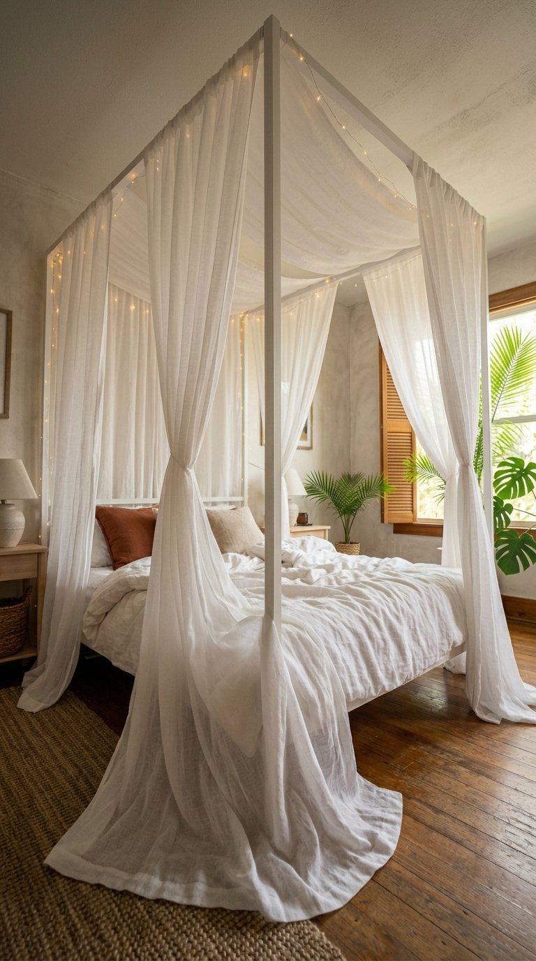 Install a Canopy Frame with Flowing Fabric
