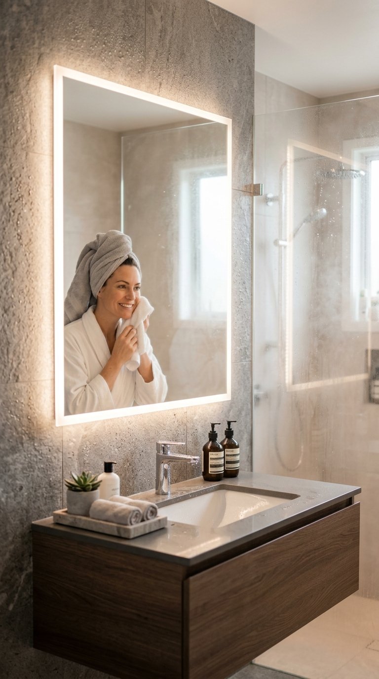 Install a Fog-Free Mirror