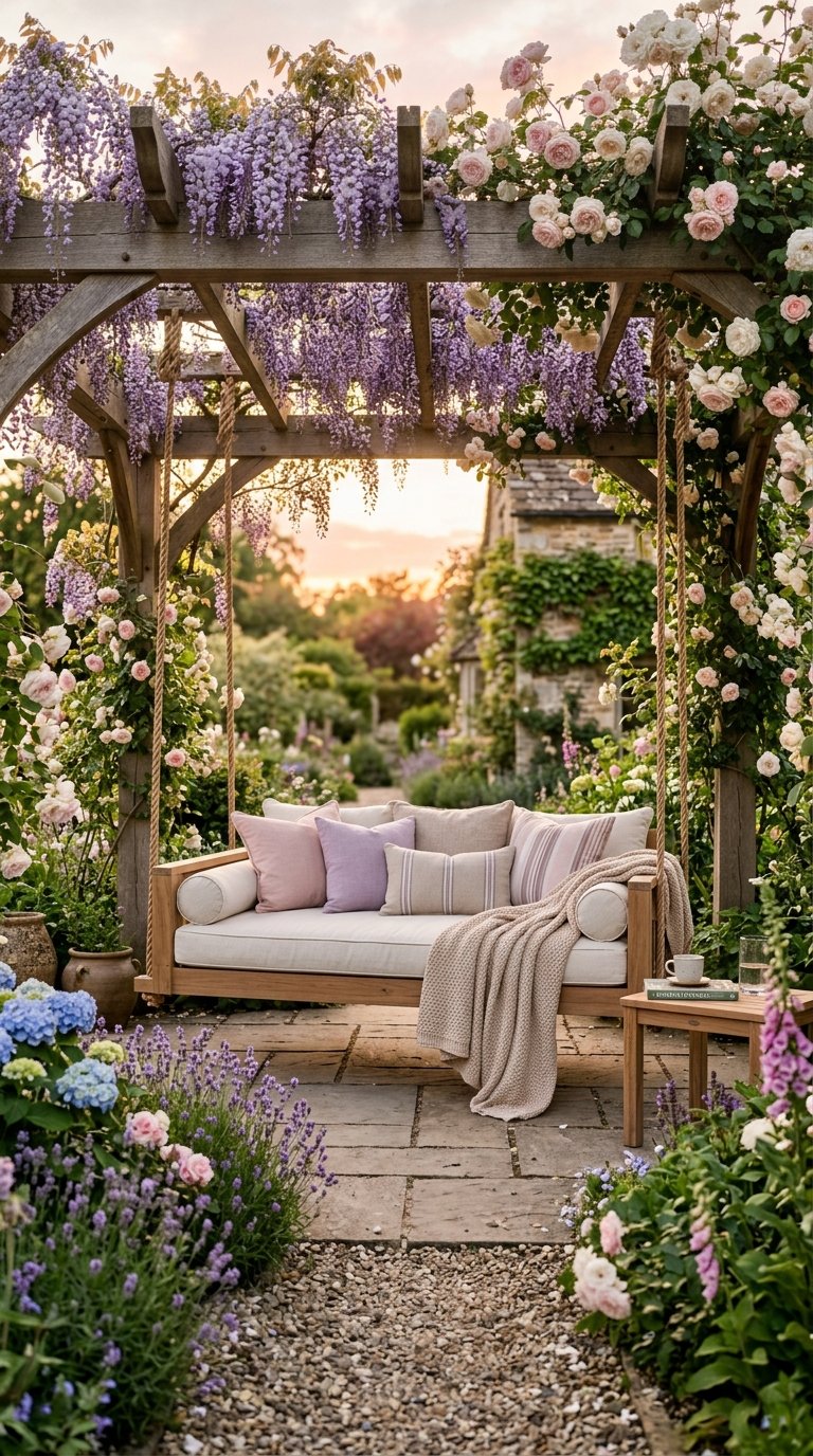 Install a Garden Swing Bed