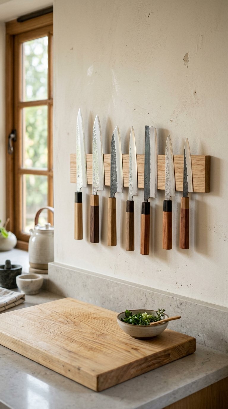 Install a Magnetic Knife Strip Instead of a Knife Block