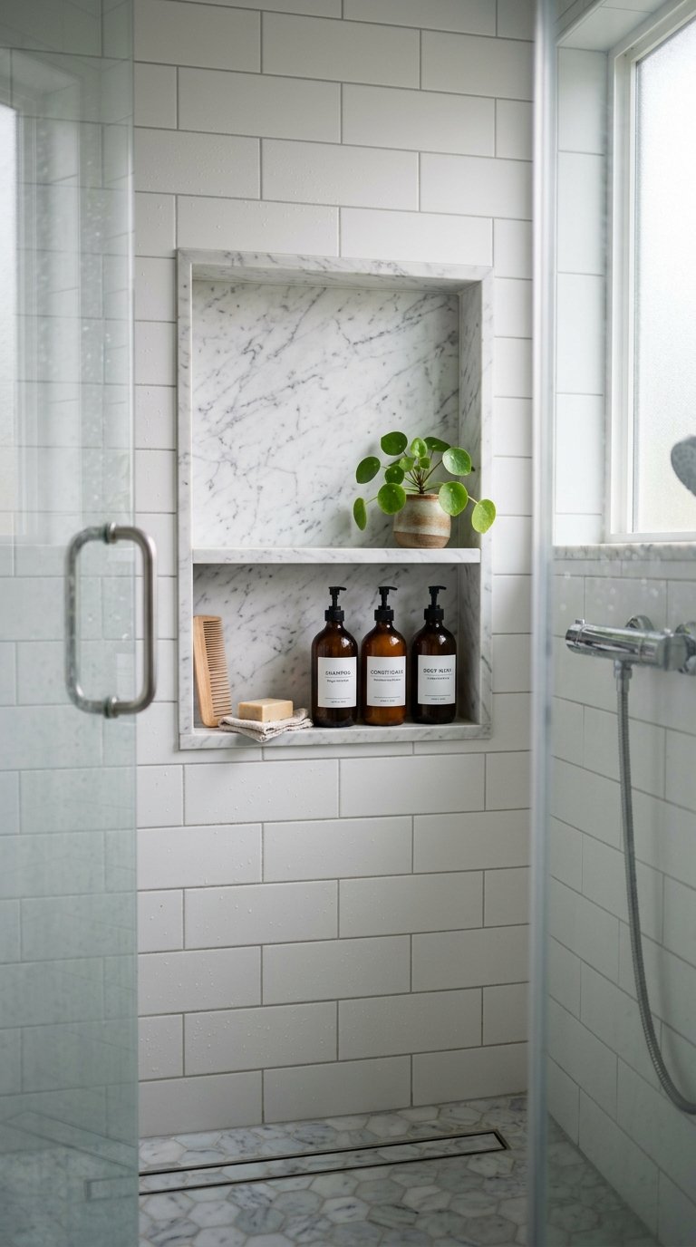 Install a Marble Shower Niche