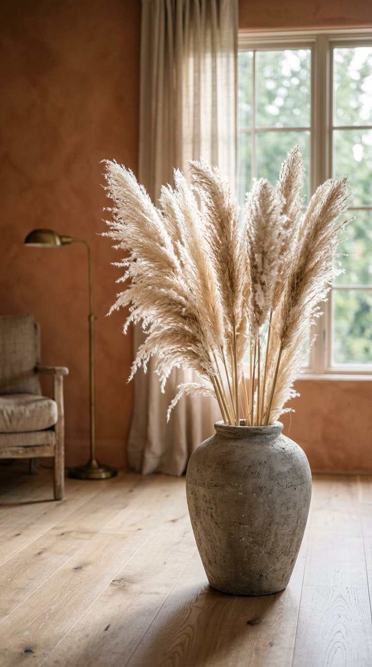 Install a Pampas Grass Arrangement
