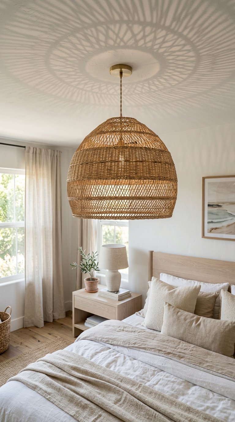 Install a Rattan or Woven Pendant Light