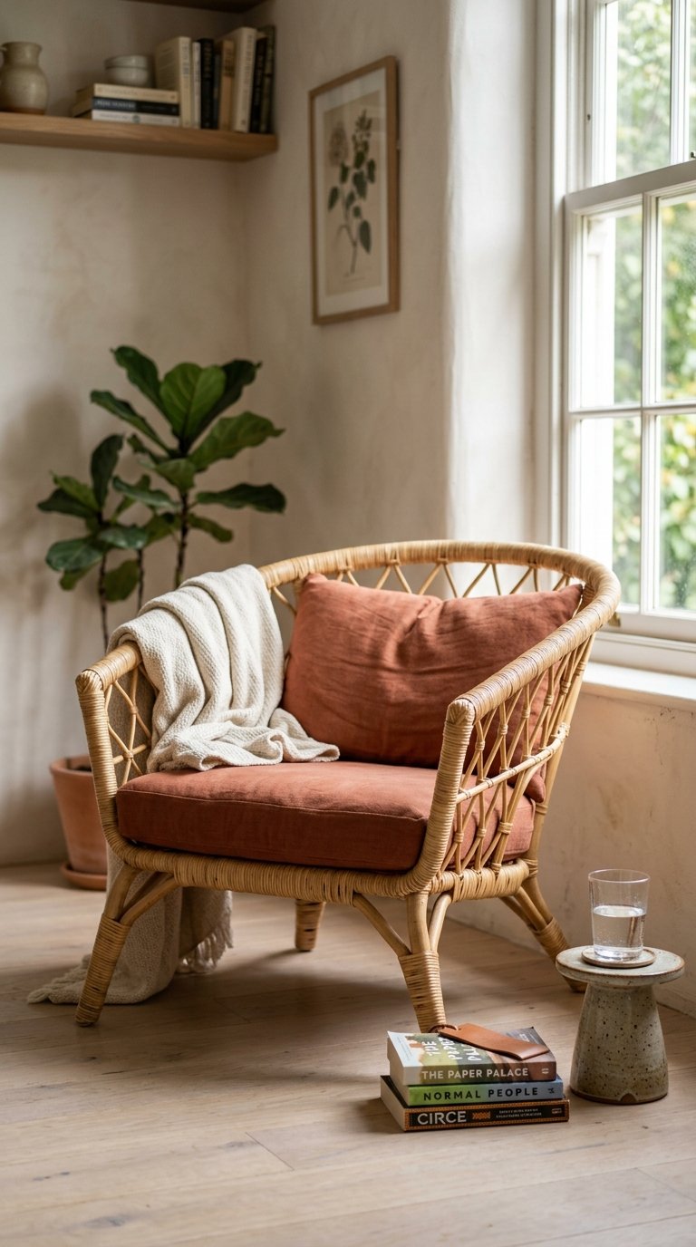 Introduce a Rattan or Wicker Accent Chair