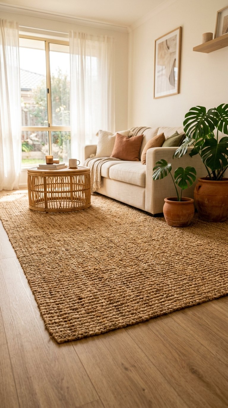 Layer Natural Fiber Rugs Over Existing Flooring