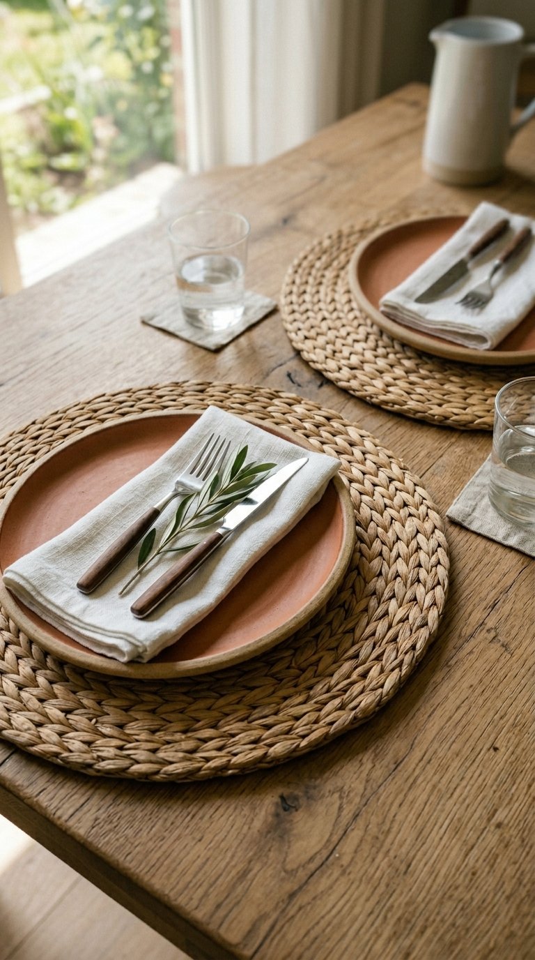 Layer Place Mats Under Each Place Setting