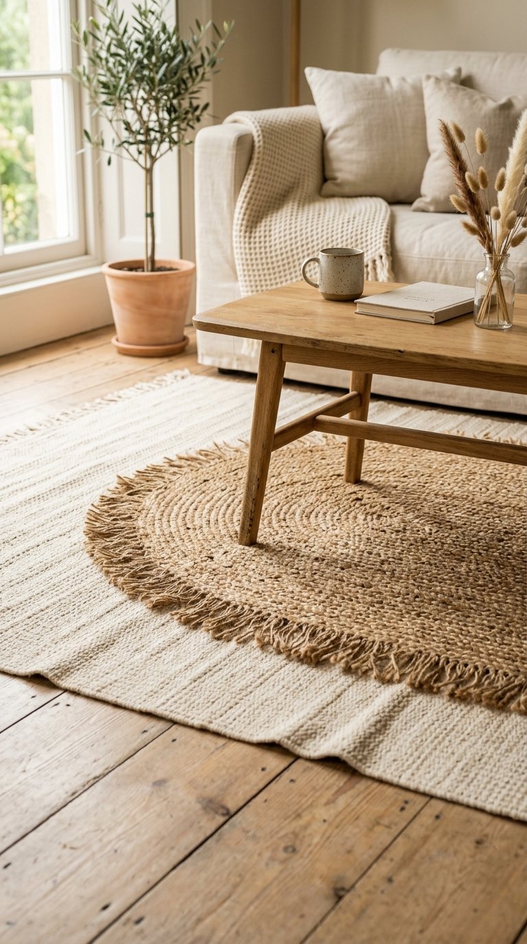 Layer Two Rugs for Depth and Warmth