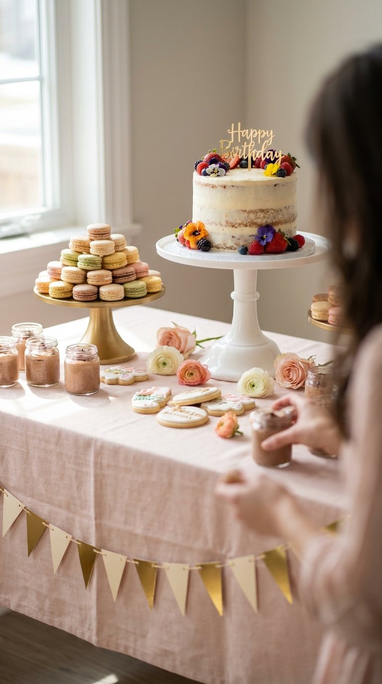 Layer the Dessert Table by Height
