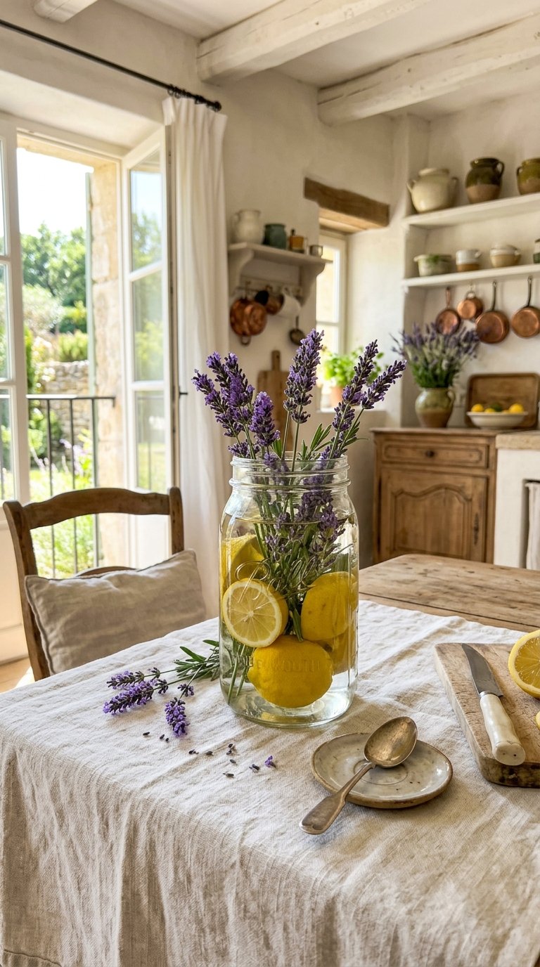 Lemon and Lavender Bundle in a Mason Jar