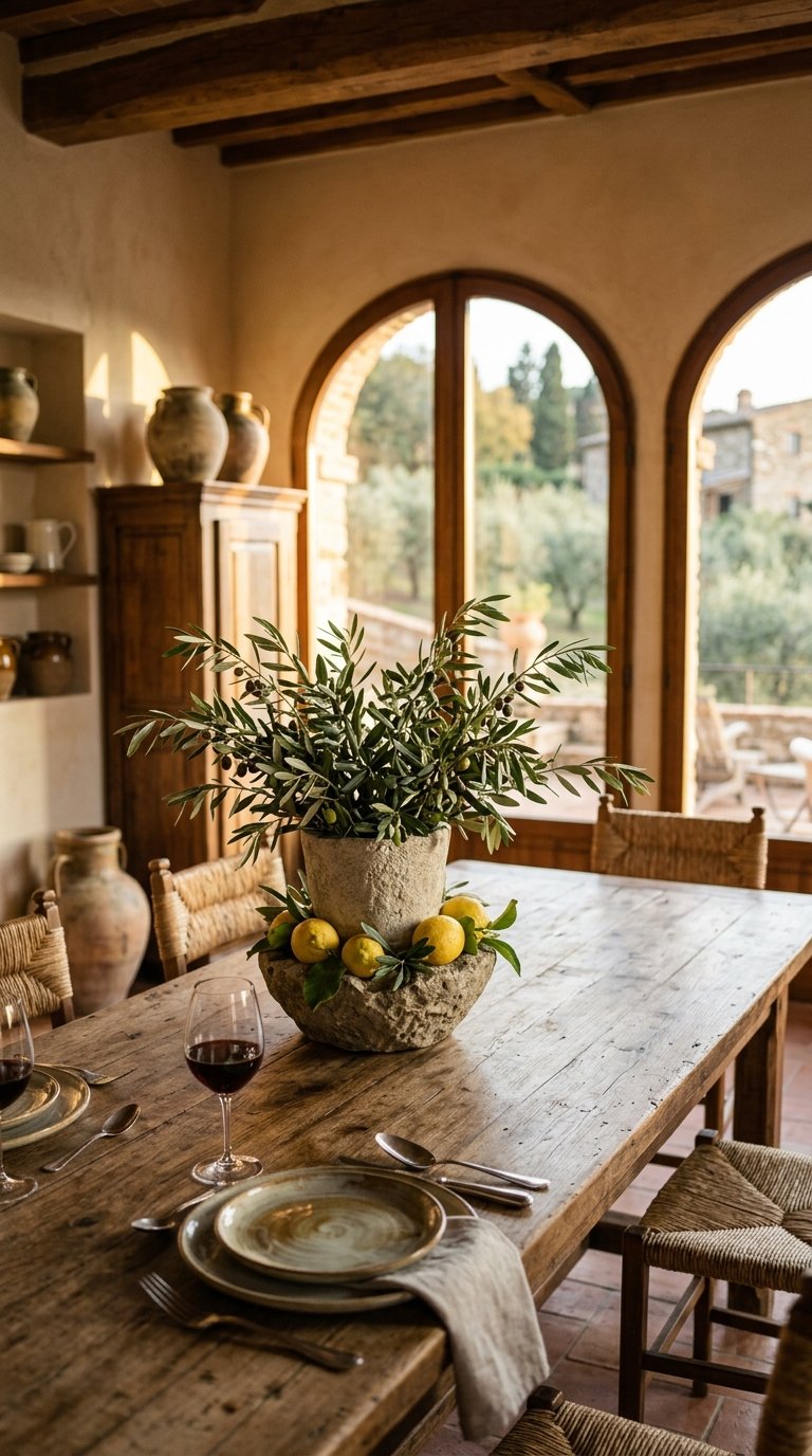 Lemon and Olive Branch Arrangement