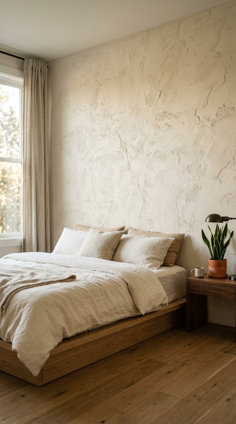 Limewash or Roman Clay Textured Accent Wall