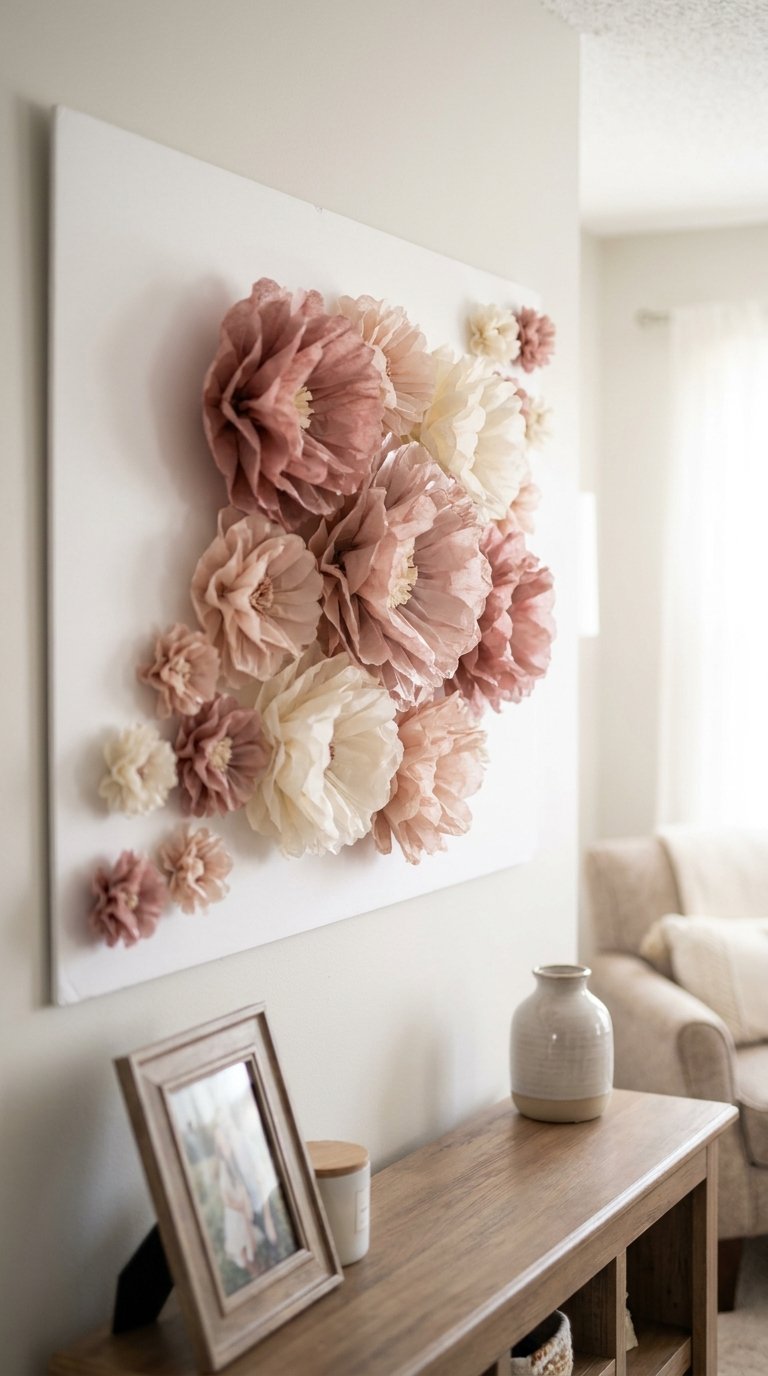 Make a Flower Wall with Paper Flowers