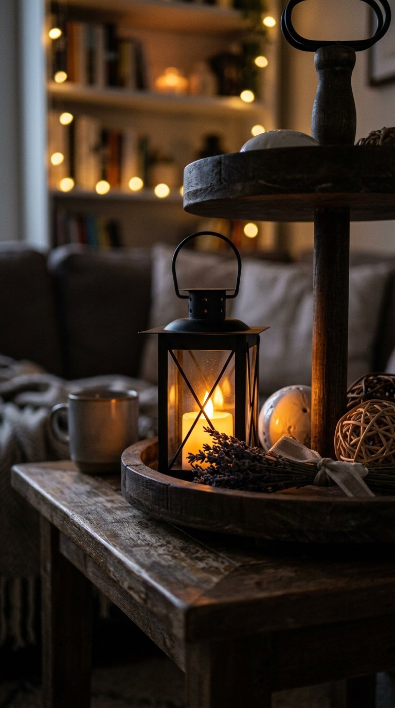 Mini Lantern With a Battery Candle
