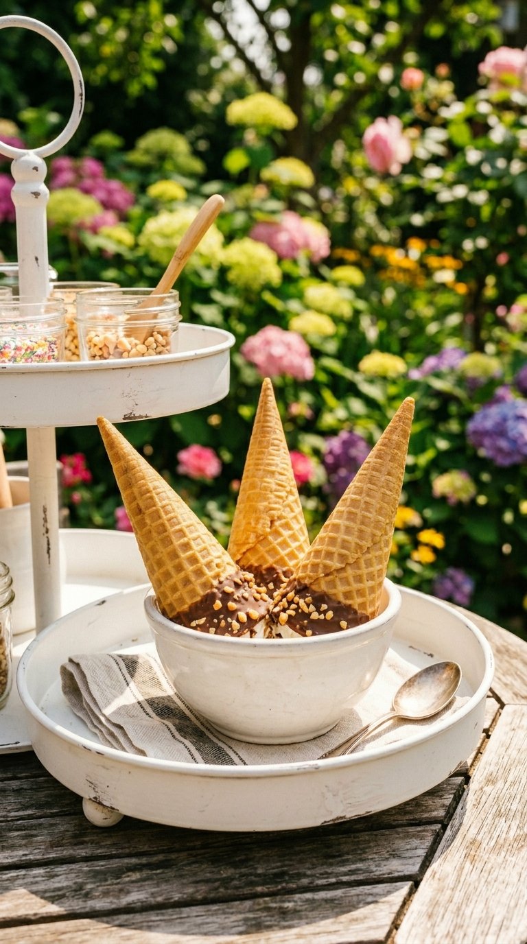 Mini Waffle Cone Display