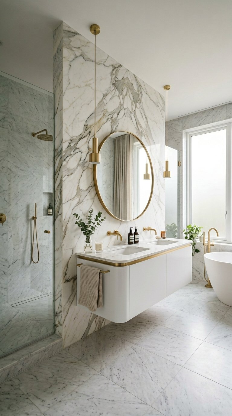 Mix Two Marble Varieties for a Layered Look
