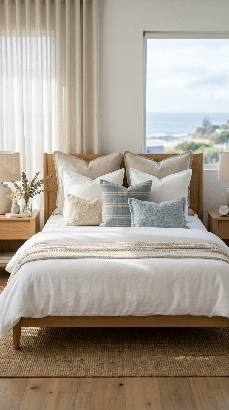 Mix Two Pillow Sizes for a Hotel-Style Layered Look
