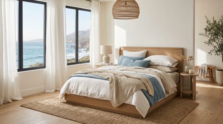 Modern coastal bedroom ideas