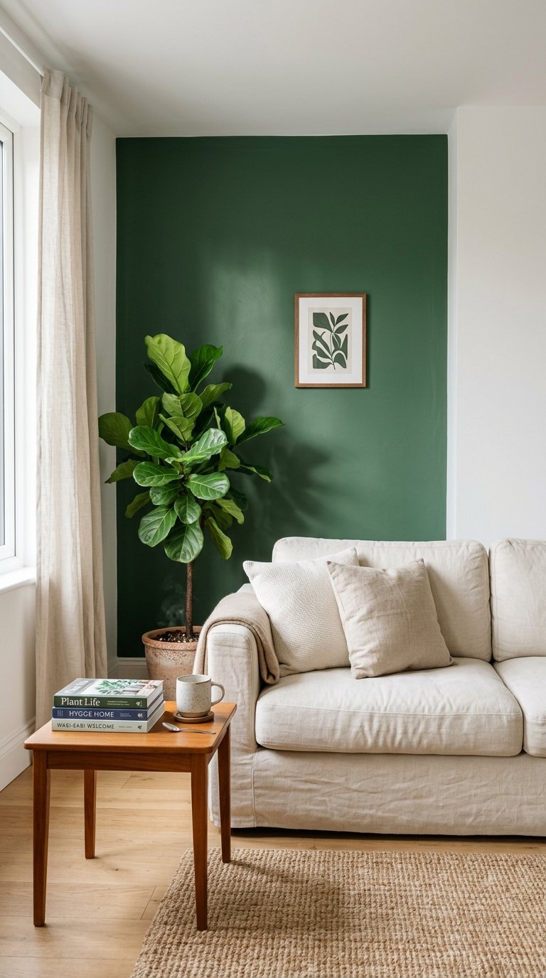 Paint One Wall in a Deep Botanical Green
