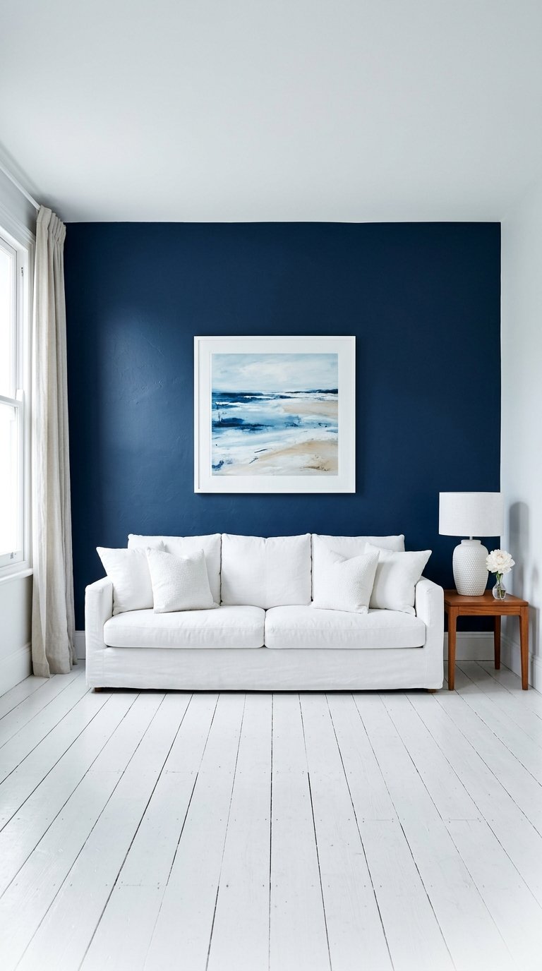 Paint Your Walls in Soft Navy Blue