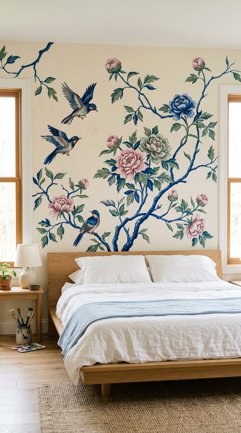 Paint a Chinoiserie Mural Directly on the Wall