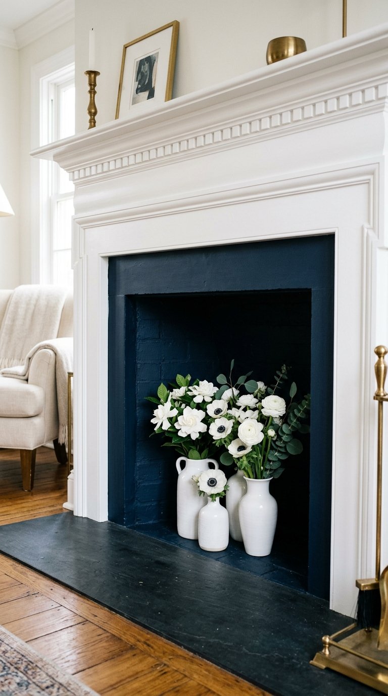 Paint the Firebox Interior a Contrasting Color