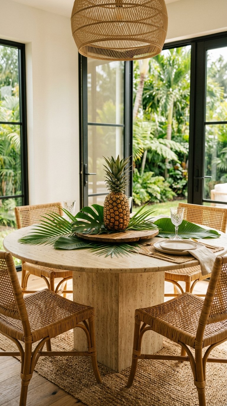 Pineapple as a Statement Centerpiece