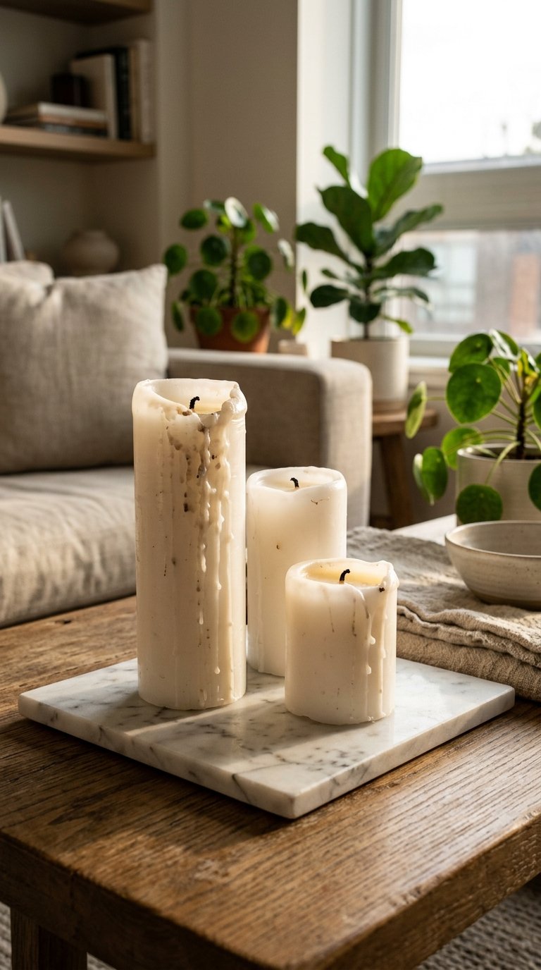Place a Cluster of Pillar Candles