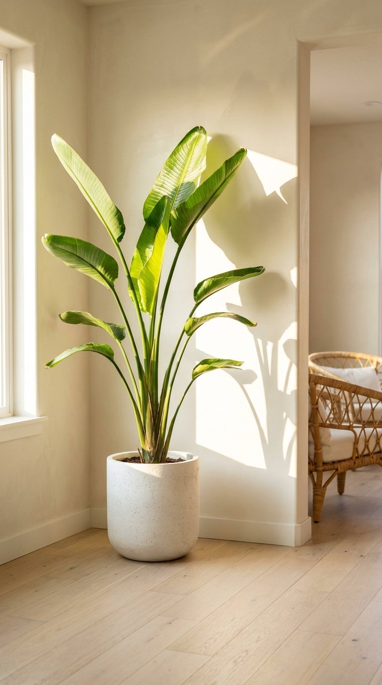 Place a Large Leafy Indoor Plant in Every Main Room