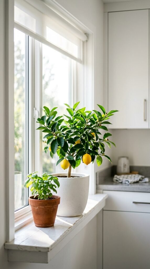 Place a Small Lemon Plant on the Windows
