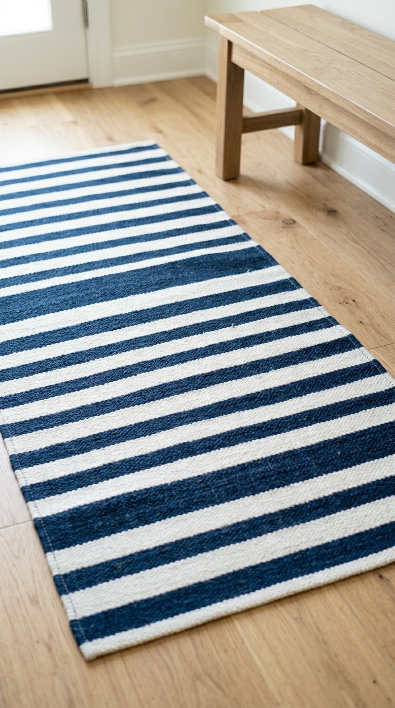 Place a Striped Outdoor Rug Inside