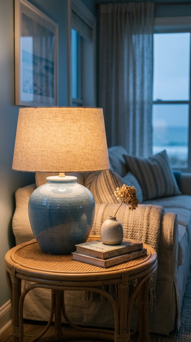 Place an Oversized Ceramic Lamp on Every Table