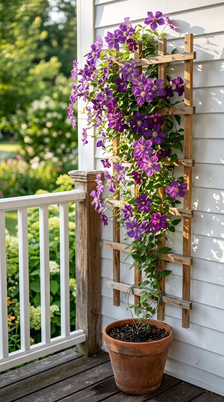 Plant a Fragrant Climbing Vine on a Porch Trellis