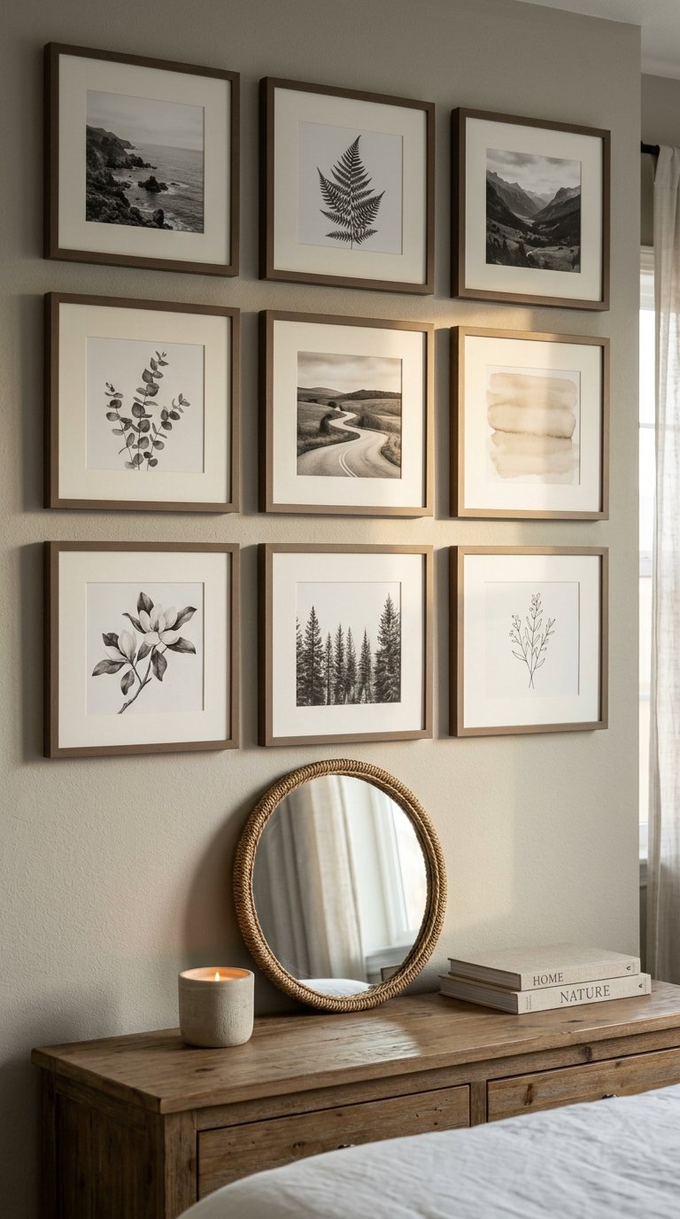 Pottery Barn Gallery Wall Art in Matching Frames