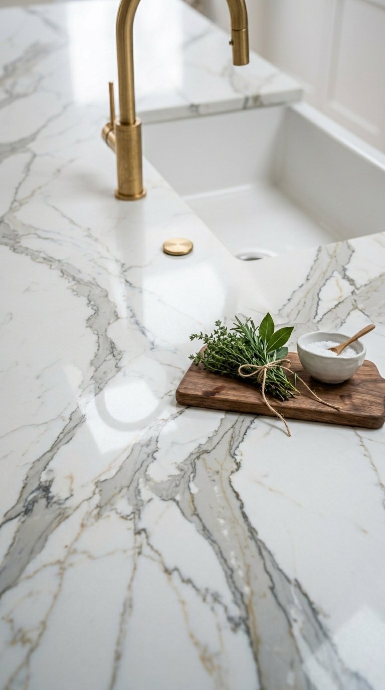 Quartz Countertops with Character